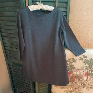 NWT J.Jill Tunic, XS, Juniper/Walnut Houndstooth Ponte